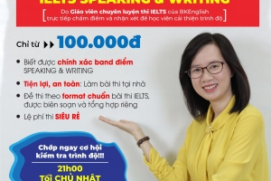 THI THỬ ONLINE IELTS SPEAKING & WRITING