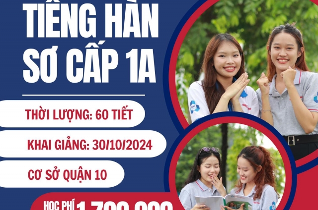 KHÓA HỌC TIẾNG HÀN SƠ CẤP 1A